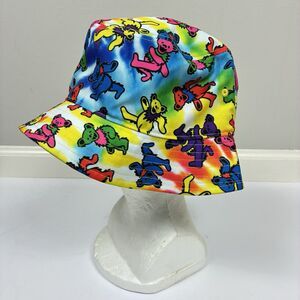 Grateful Dead Bucket Hat Dancing Bears Tie Dye Multicolored One Size 2021 Groovy